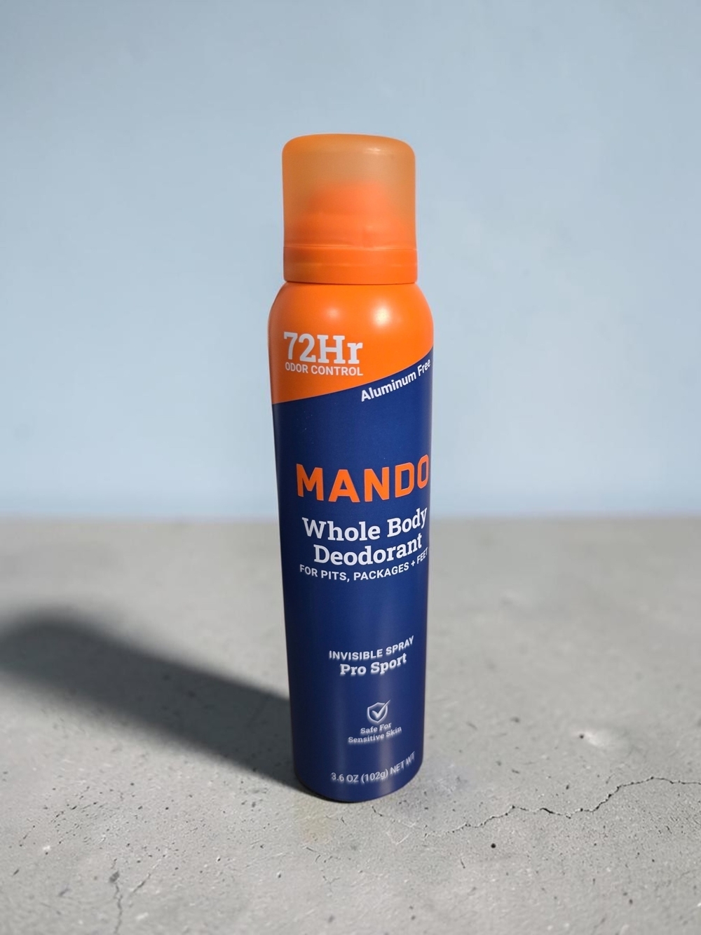 Mando Whole Body Deodorant Invisible Spray Pro Sport 3.6 oz NEW